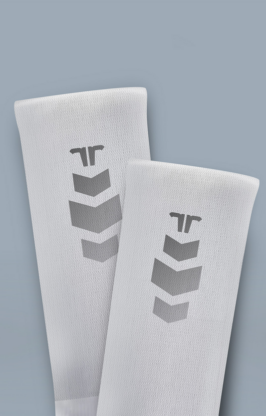 Medias De Running con Compresión Reflective Army White Socks