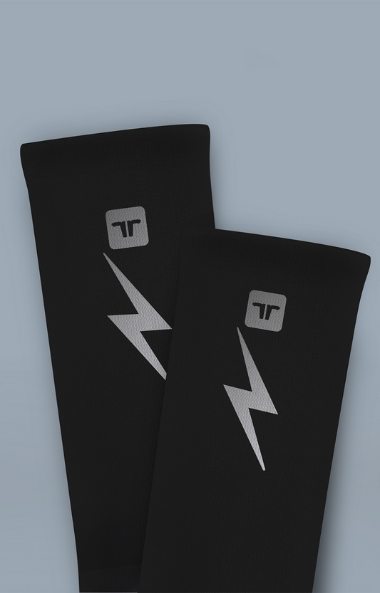 Medias De Running con Compresión Reflective Black Power Socks