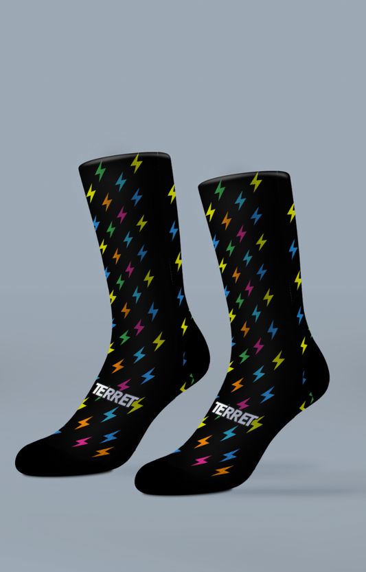 Medias De Running Con compresíon Electric Vibes