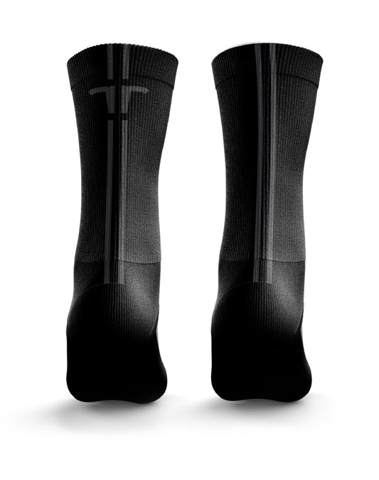 Medias De Running con Compresión Fuck Off Black Socks