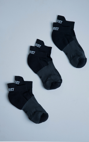Pack X3 Medias Tobilleras De Running Gray BNH Hermes