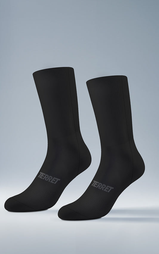 Medias De Running con Compresión Terret Classic Black Socks
