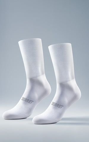Medias De Running con Compresión Terret Classic White Socks