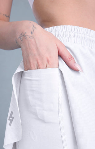 PANTALONETA RUNNING MUJER ASSENZA WHITE