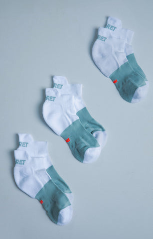 Pack X3 Medias Tobilleras De Running White BNH Hermes