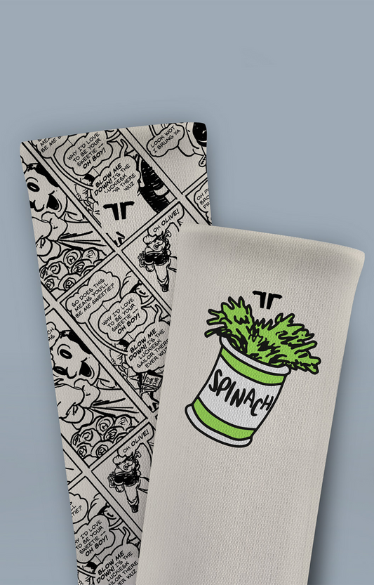 Medias Deportivas Con Compresión  Edición Especial Popeye Spinach Power!