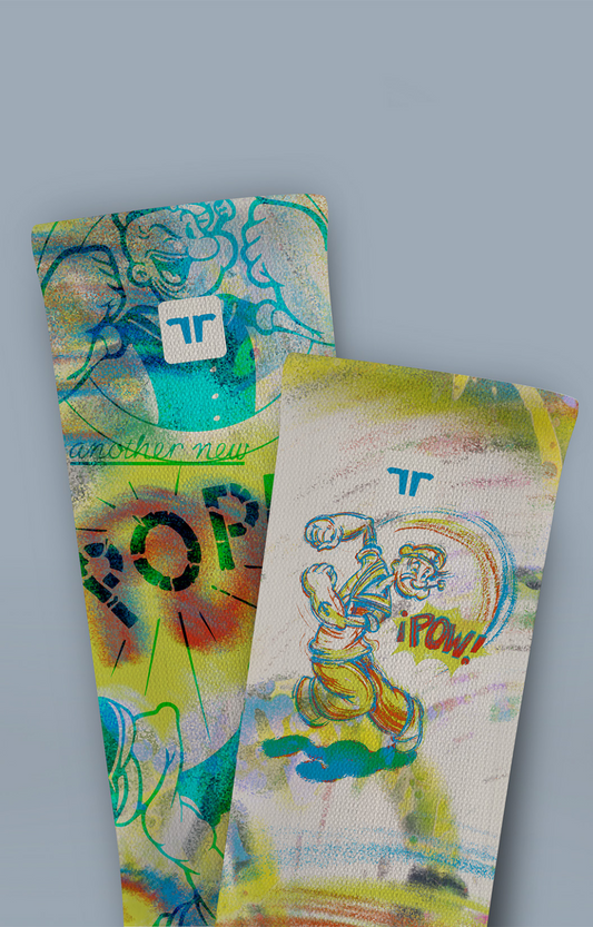 Medias Deportivas Con Compresión Edición Especial Popeye Tie Dye