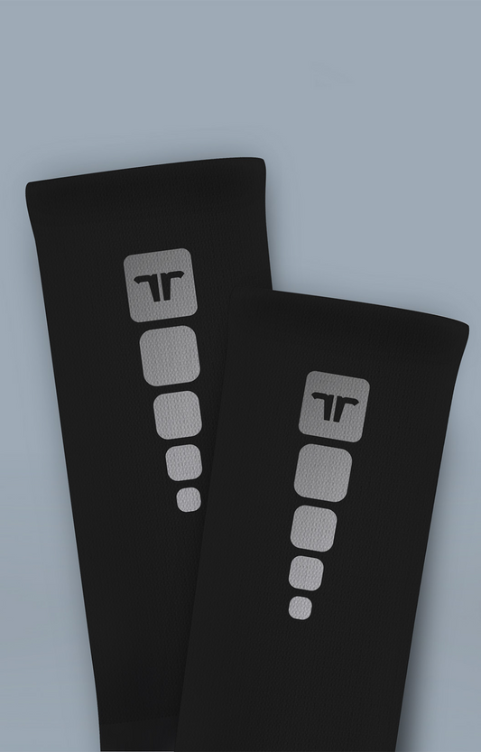Medias De Running con Compresión Reflective Black Socks