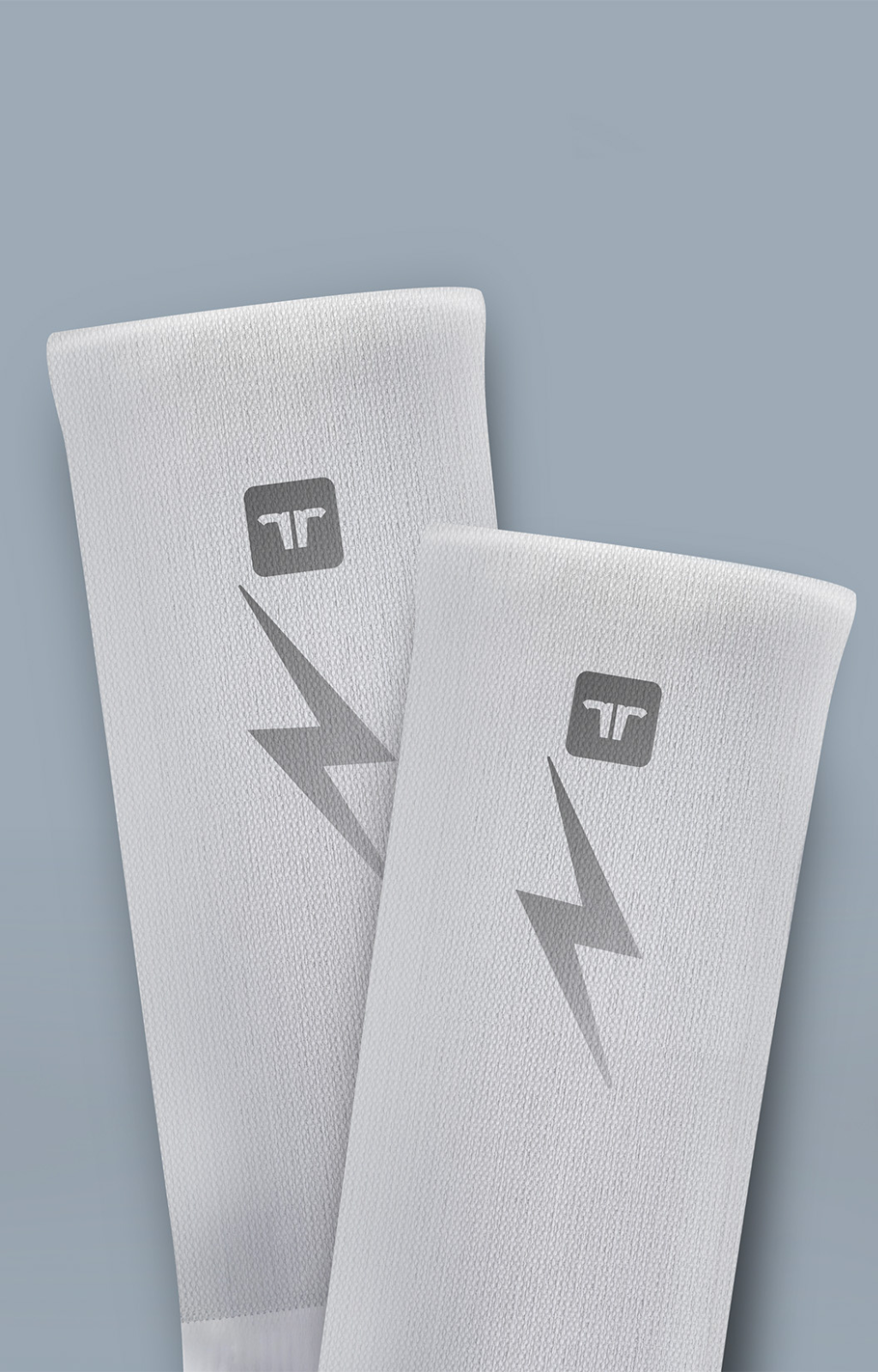 Medias De Running con Compresión Reflective White Power Socks