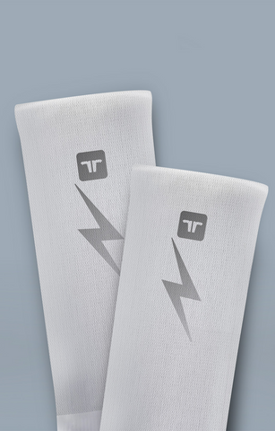 Medias De Running con Compresión Reflective White Power Socks