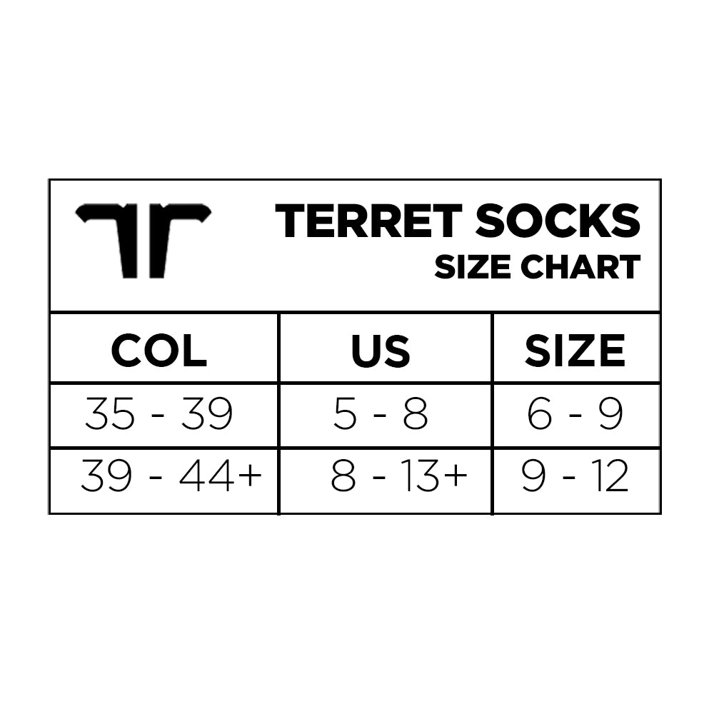 Medias de Compresión Terret Classic Black Socks