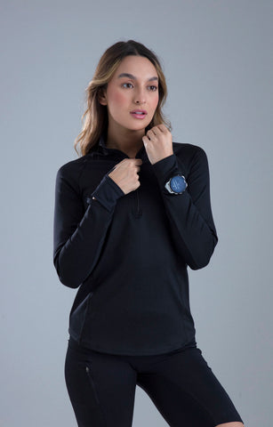 BUZO TÉRMICO VISIONE RITMO BLACK MUJER