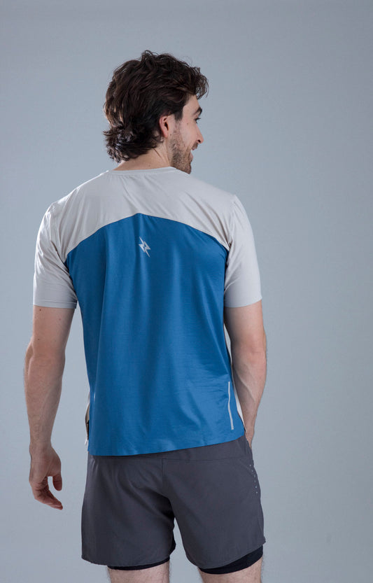 CAMISETA RUNNING IMMORTALE RITMO BLUE HOMBRE