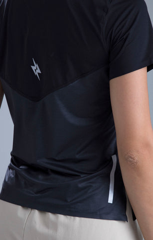 CAMISETA RUNNING MUJER IMMORTALE RITMO BLACK