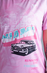 Camiseta de running Edición Especial Miami pink