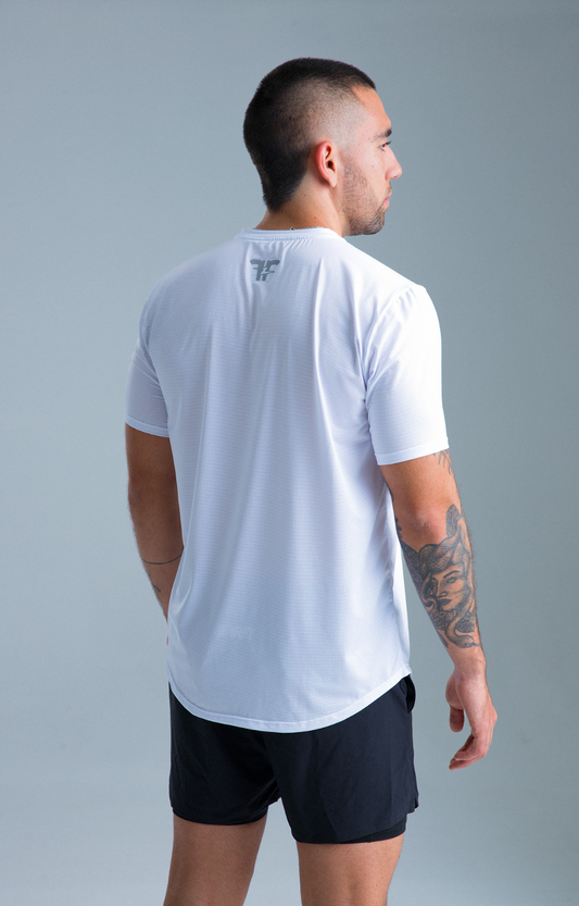 CAMISETA RUN PRO WHITE SIMPLE BETTER HOMBRE