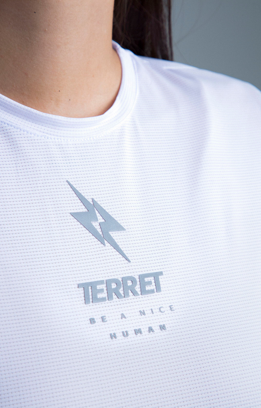 CAMISETA RUN PRO WHITE SIMPLE BETTER MUJER