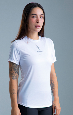 CAMISETA RUN PRO WHITE SIMPLE BETTER MUJER