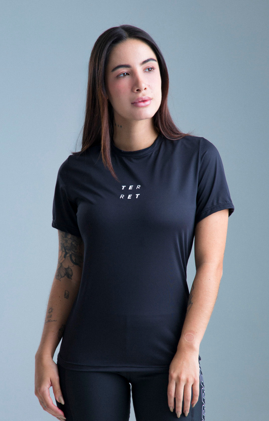 CAMISETA RUN PRO NEGRO SIMPLE BETTER MUJER