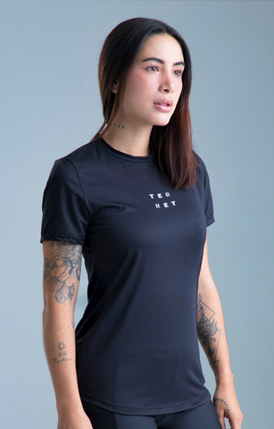 CAMISETA RUN PRO NEGRO SIMPLE BETTER MUJER