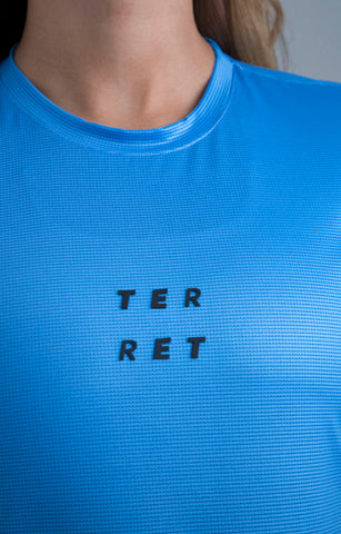 CAMISETA RUN PRO BLUE MUJER