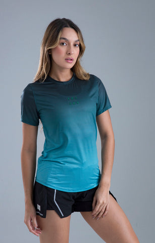 CAMISETA RUN PRO GREEN MUJER