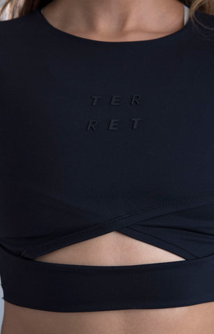 CROP TOP DEPORTIVO SINERGIA POTENZA BLACK
