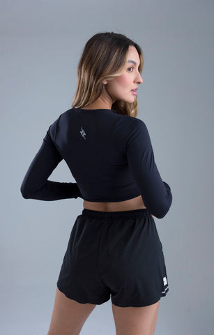 CROP TOP DEPORTIVO SINERGIA POTENZA BLACK
