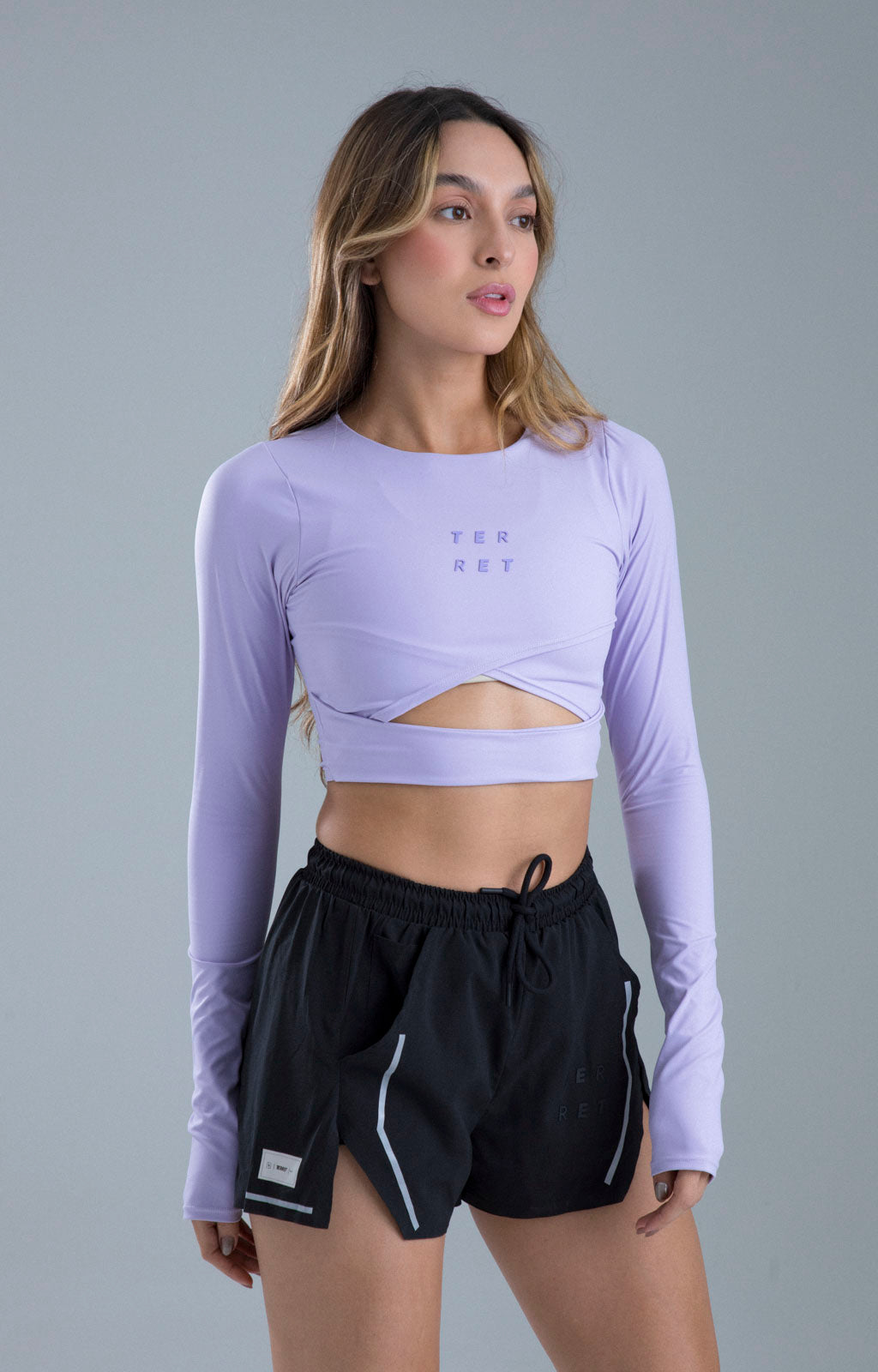 CROP TOP DEPORTIVO SINERGIA POTENZA LILA