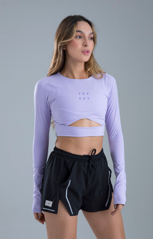 CROP TOP DEPORTIVO SINERGIA POTENZA LILA