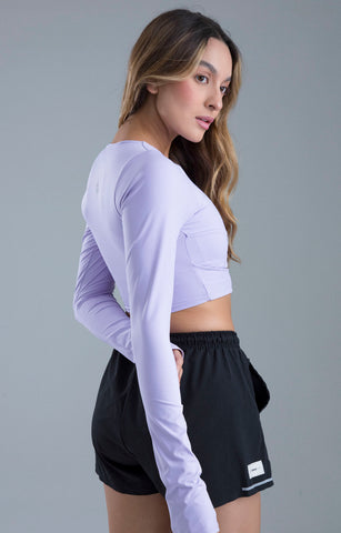 CROP TOP DEPORTIVO SINERGIA POTENZA LILA