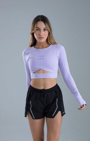 CROP TOP DEPORTIVO SINERGIA POTENZA LILA
