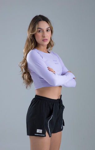 CROP TOP DEPORTIVO SINERGIA POTENZA LILA