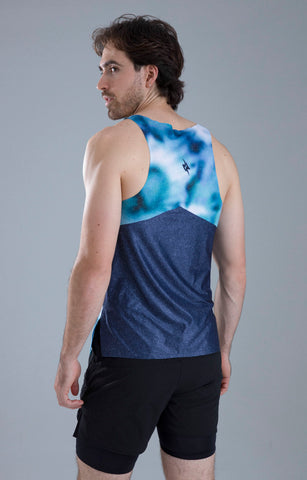 ESQUELETO RUNNING SIN COSTURAS AZURE HOMBRE