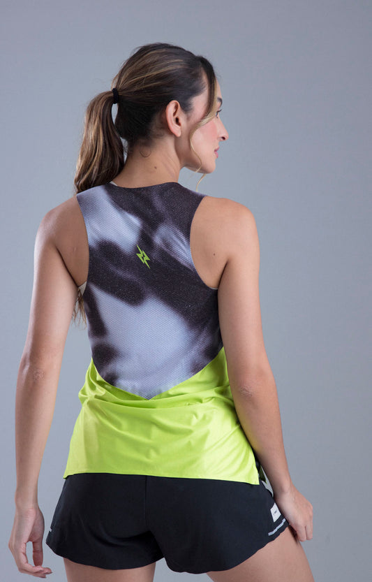 ESQUELETO RUNNING SIN COSTURAS LIME BLAZE MUJER