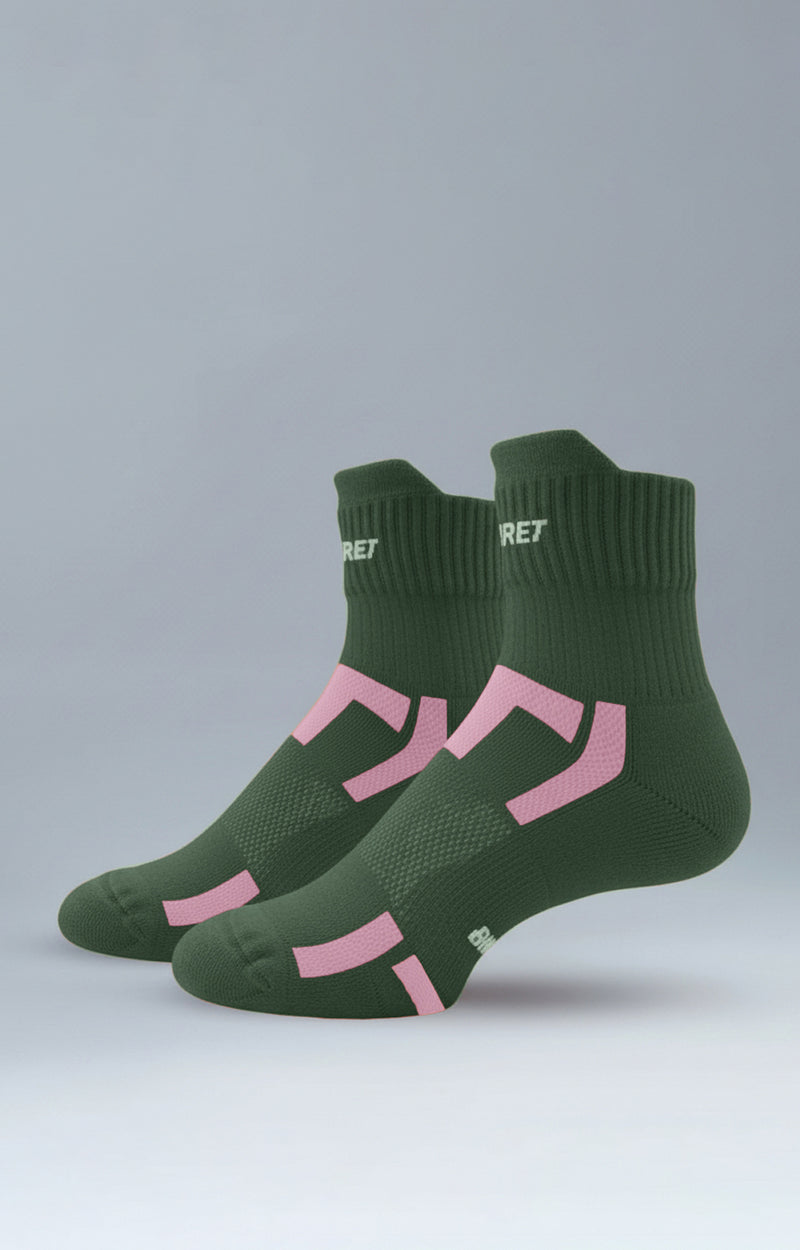Medias Tobilleras de Running Olympo - Olive