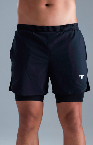 Pantaloneta con Licra Interna Boost Black Man