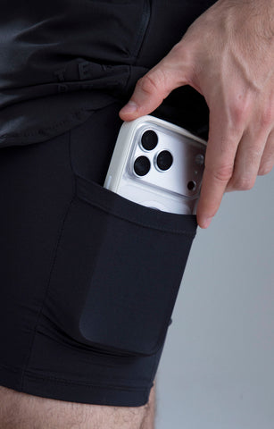 SHORT RUNNING HOMBRE TEMPRA POINT BLACK