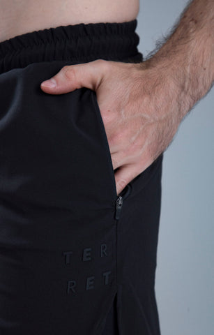 SHORT RUNNING HOMBRE TEMPRA POINT BLACK