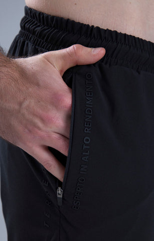 SHORT RUNNING HOMBRE TEMPRA POINT BLACK