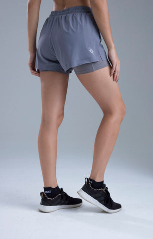 SHORT RUNNING STELLARE POINT GRAY