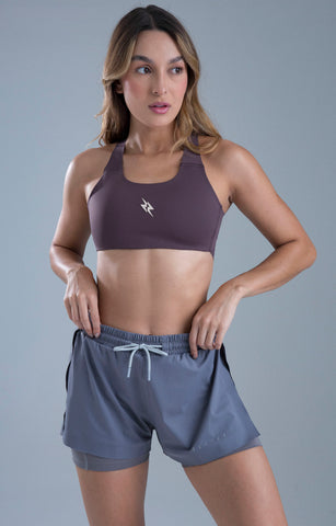 SHORT RUNNING STELLARE POINT GRAY