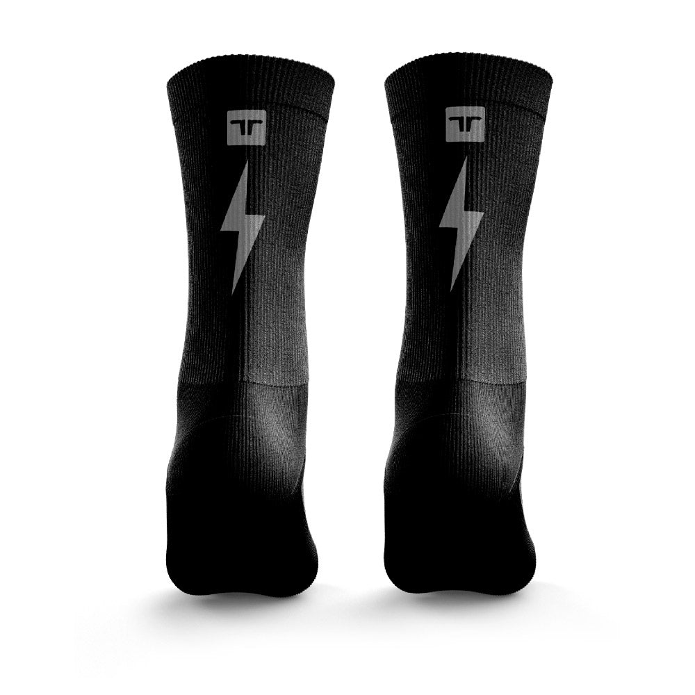 Reflective Black Power Socks