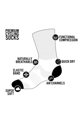 Medias Deportivas con Compresión Reflective Army Black Socks
